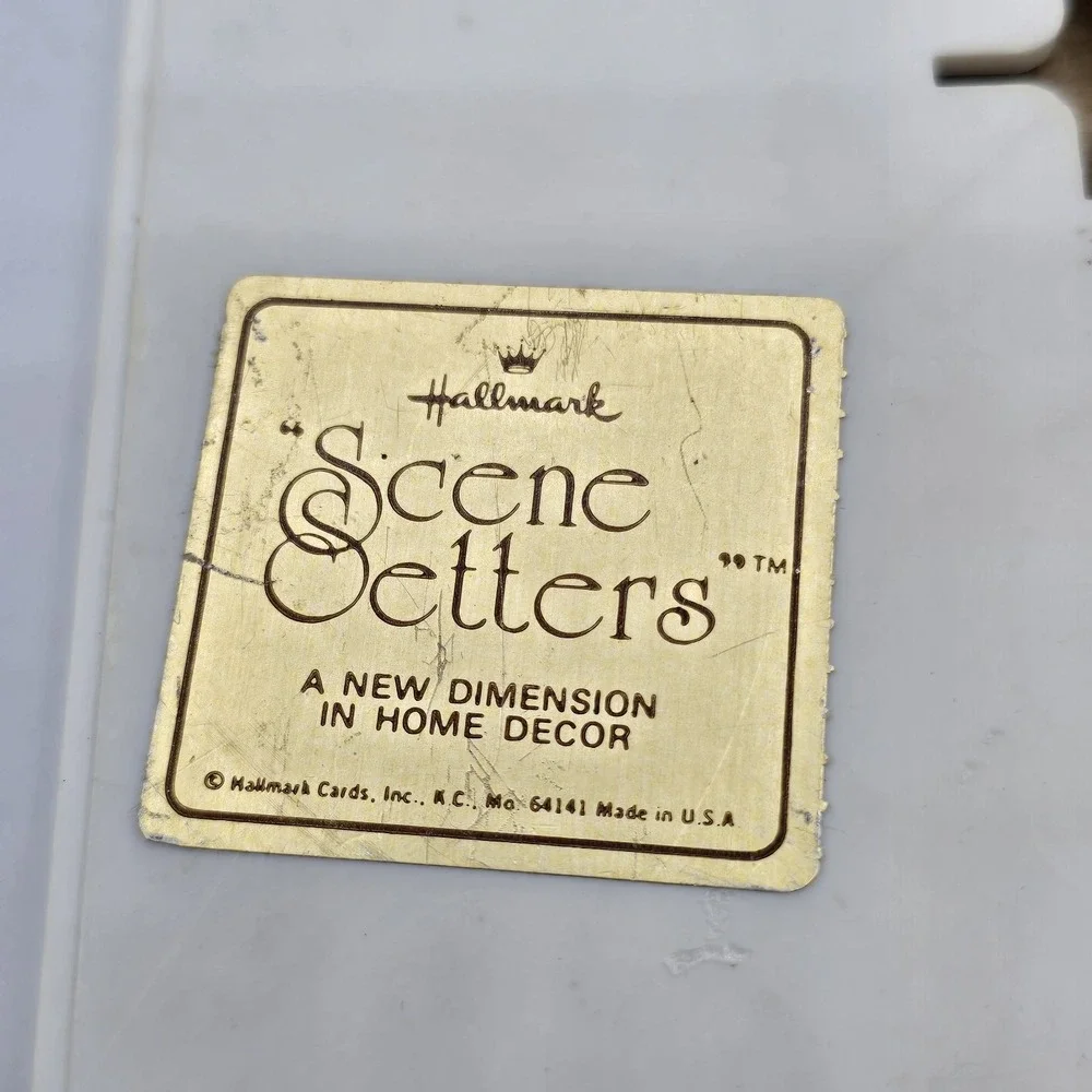 Vintage Hallmark‎ Scene Setters 3D Shadow Box USA Retro 1980's Cottagecore